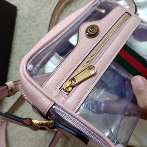 Gucci ophidia transparent pvc crossbody